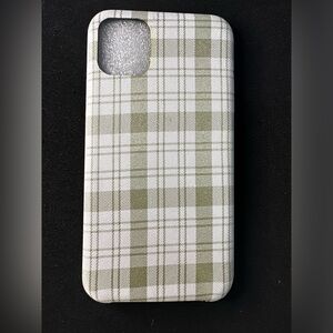 NEW iPhone 11 Phone Case Green Plaid Cloth